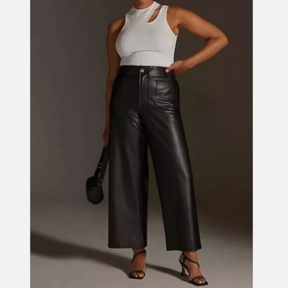 NWT Anthropologie Maeve 26W The Colette Cropped Wide-Leg...